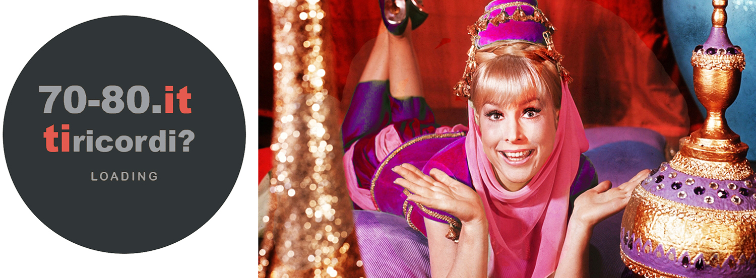 1977. Jeannie, l’affascinante genio della serie americana, esce dalla